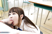 Giving oral sex in classroom