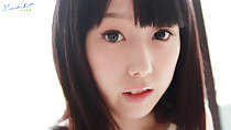 Cutie Machiko long hair framing her face lips parted