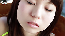 Maon with eyes closed lips parted
