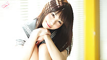 Hands clapsed together long hair in kogal uniform