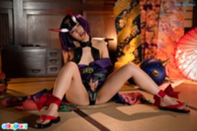 Aika Suzumiya sdeated with legs spread masturbating