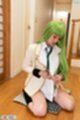On her knees unbuttoning shirt
