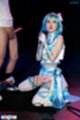 On her knees hands clasped cum in her mouth
