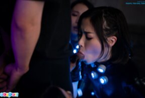 Asami Kondo and Haruka Suzuno sucking cock with Saki Kawanami