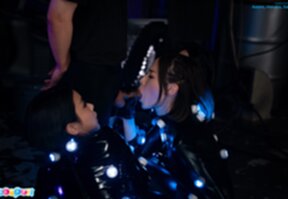 Asami Kondo and Haruka Suzuno sucking cock with Saki Kawanami