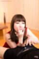 Katou tsubaki sucking cum from her fingers