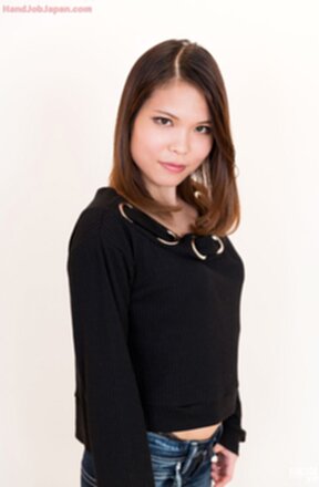 Haruna Remu strips jeans and gives handjob milking cum from cock