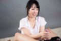 Shirayuki yuka kneeling cock cumming in her hands