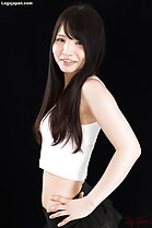 Iori Sana with hands on hips long hair