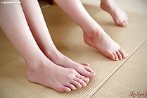 Bare feet and toes