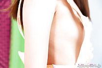 Shuri Atomi in dress small breasts
