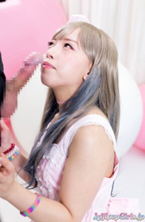 Nishino Ena sucking cock on her knees and taking cum in mouth