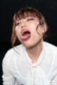 Tongue out cum in mouth