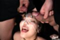 Shion receiving facials face covered with cum