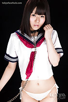 Kogal in uniform and panties