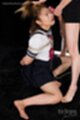 Hidaka ayano receiving facial cumshot on her knees in uniform